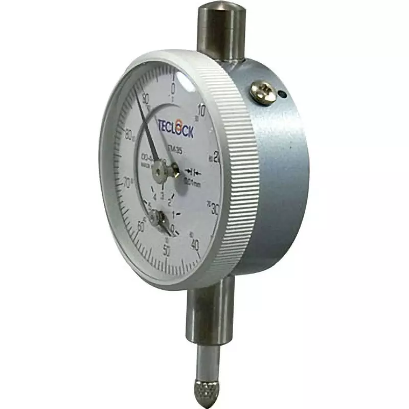 teclock-small-dial-gauge-0-50-100-scale-type-5-mm-measuring-ranges-001-mm-minimum-reading-tm-35f