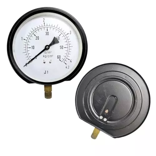 Japsin Instrumentation Commercial Pressure Gauge 0 to 4.2 Kg/cm² Range 150 mm (6 inch) Dial Size, JIPL-CPG-150MM-B3