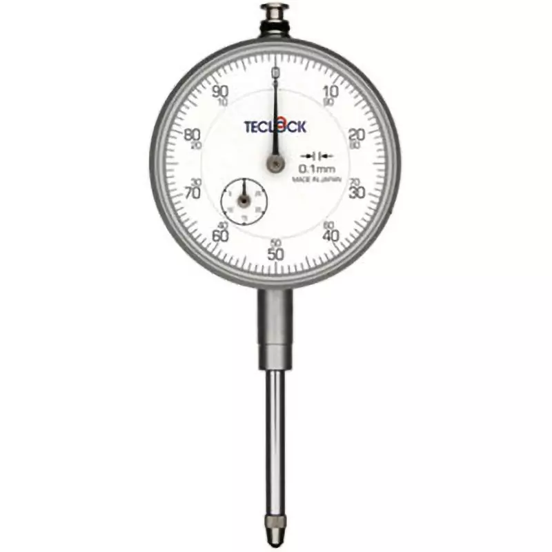 Teclock Dial Gauge Shock proof 30 mm Measuring Ranges 0.1 mm Minimum Reading, KM-93