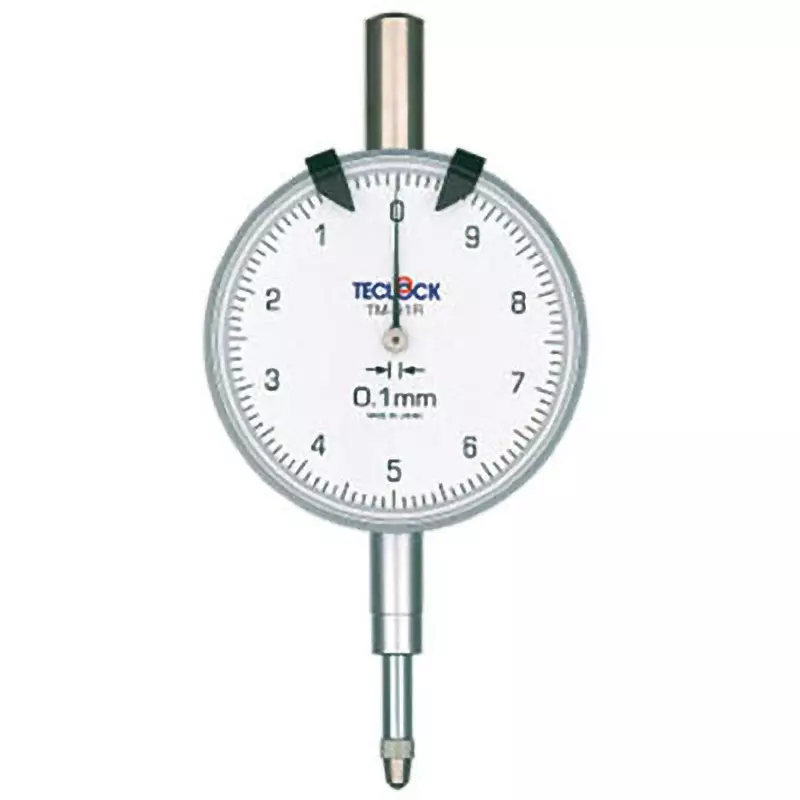 Teclock Dial Gauge Shock proof 10 mm Measuring Ranges 0.1 mm Minimum Reading, TM-91R