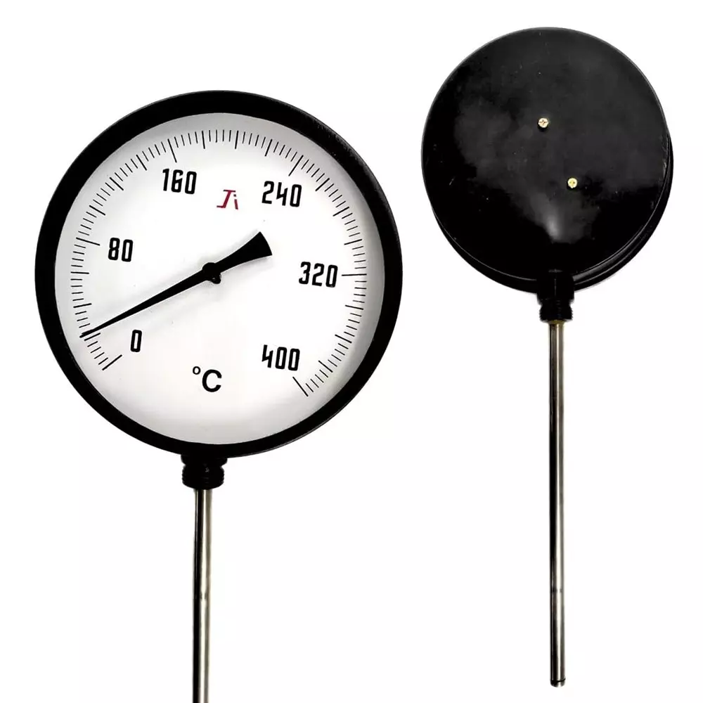 Japsin Instrumentation Bimetal Dial Thermometer Temperature Gauge 0 to 400°C Range 150 mm (6 inch) Dial Size, JIPL-BMT-150MM-B1