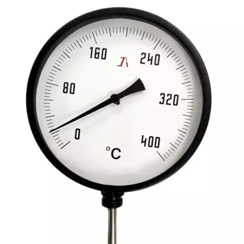Japsin Instrumentation Bimetal Dial Thermometer Temperature Gauge 0 to 400°C Range 150 mm (6 inch) Dial Size, JIPL-BMT-150MM-B1