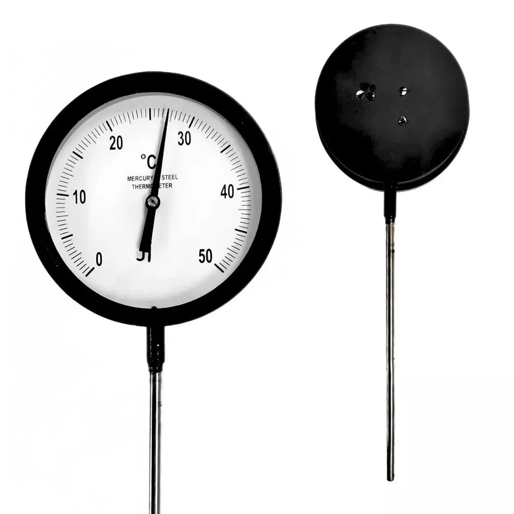 Japsin Instrumentation Bimetal Dial Thermometer Temperature Gauge 0 to 50°C Range 150 mm (6 inch) Dial Size, JIPL-BMT-150MM-B2