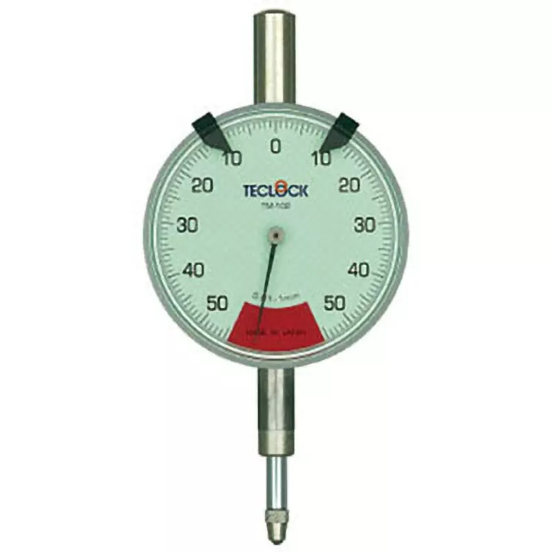 Teclock Dial Gauge Scale plate green, clamp attachment possible (optional), limiter standard equipment, TM102F