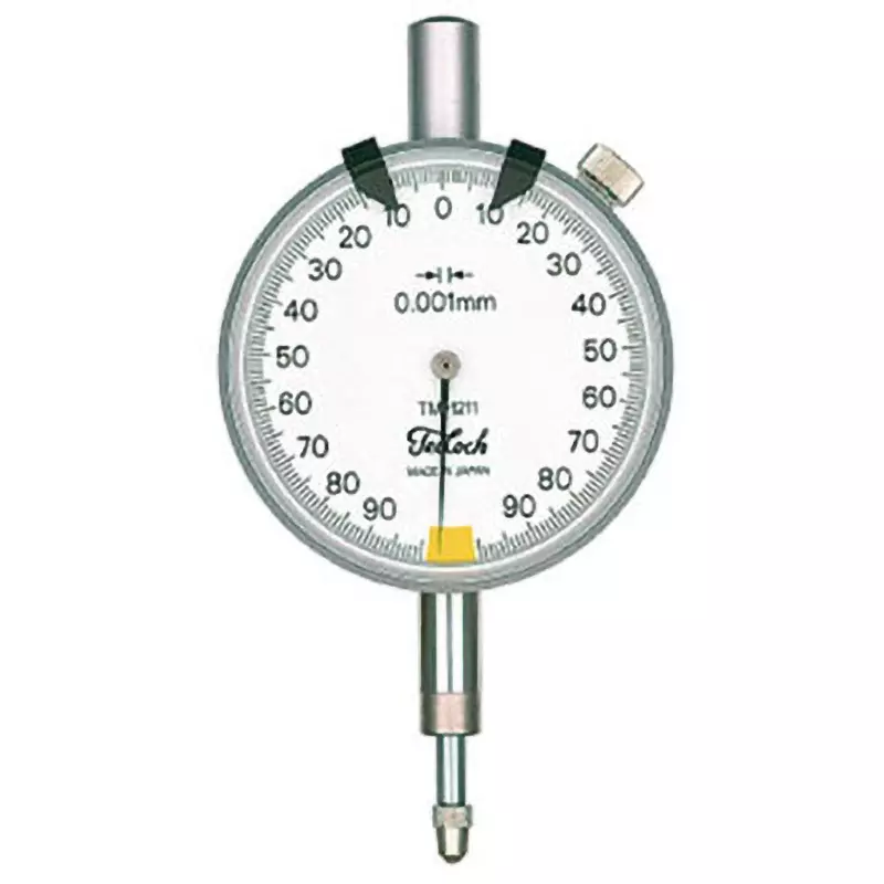 Teclock Dial Gauge 0.2 mm (Free stroke = 3.5) Measuring Ranges 0.001 mm Minimum Reading 0.5 μm Repeatability, TM-1211