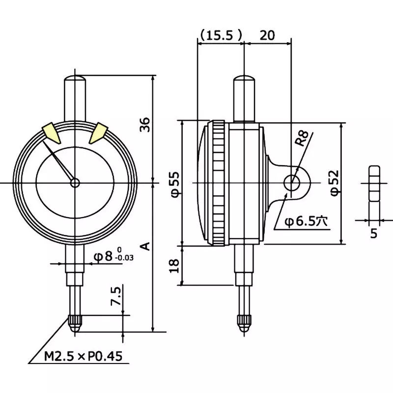 teclock-dial-gauge-shock-proof-20-mm-measuring-ranges-001-mm-minimum-reading-km-121