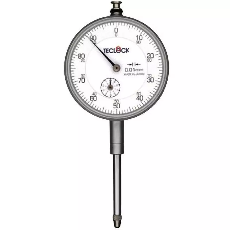 Teclock Dial Gauge Shock proof 30 mm Measuring Ranges 0.01 mm Minimum Reading, KM-131