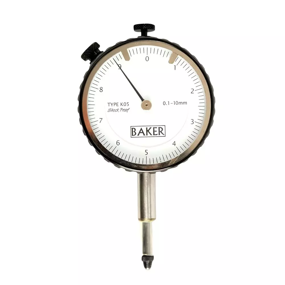 Baker Plunger Type Dial Gauge 10 mm Range, K05SP
