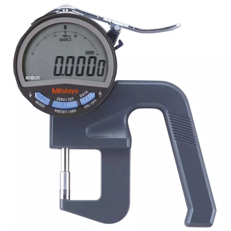 Mitutoyo Digimatic Thickness Gauge + Input Tool (USB) Set 0 - 12 mm, 547-401A+06AGL011+IT-020U (1 Kit)