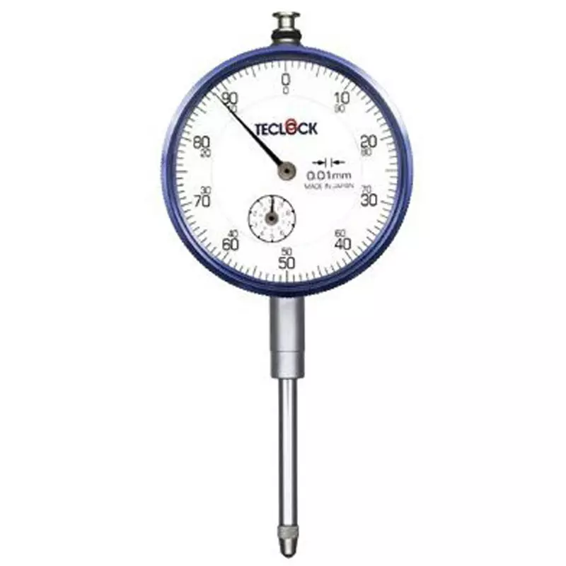 Teclock Dial Gauge 30 mm Measuring Ranges 0.01 mm Minimum Reading, KM-131-0.2-0.5