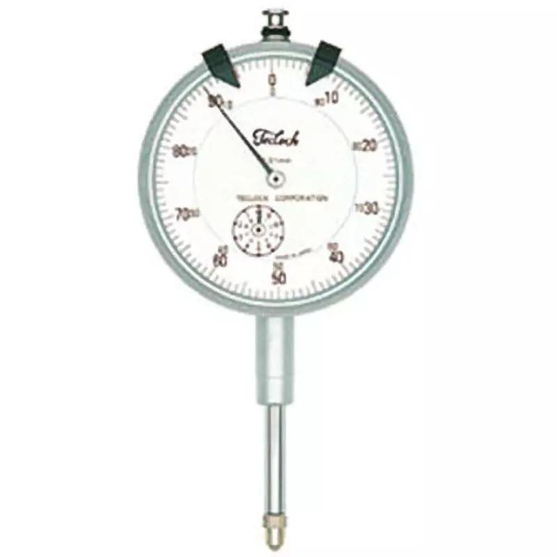 Teclock Dial Gauge Shock proof 20 mm Measuring Ranges 0.01 mm Minimum Reading, KM-121D