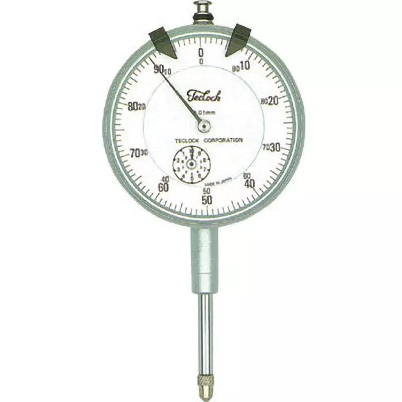 Teclock Dial Gauge Shock proof 20 mm Measuring Ranges 0.01 mm Minimum Reading, KM-121f