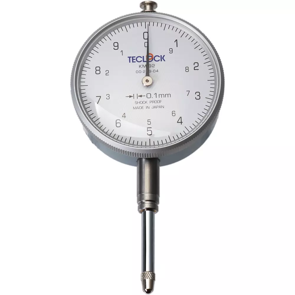 Teclock Dial Gauge Shock proof 20 mm Measuring Ranges 0.1 mm Minimum Reading, KM-92