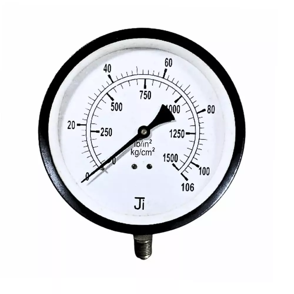 Japsin Instrumentation Commercial Pressure Gauge 0 to 106 Kg/cm² Range 150 mm (6 inch) Dial Size, JIPL-CPG-150MM-B4