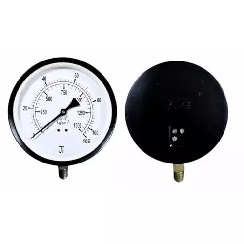 Japsin Instrumentation Commercial Pressure Gauge 0 to 106 Kg/cm² Range 150 mm (6 inch) Dial Size, JIPL-CPG-150MM-B4