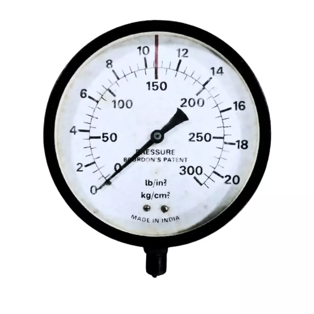 Japsin Instrumentation Commercial Pressure Gauge 0 to 21 Kg/cm² Range 150 mm (6 inch) Dial Size, JIPL-CPG-150MM-B5