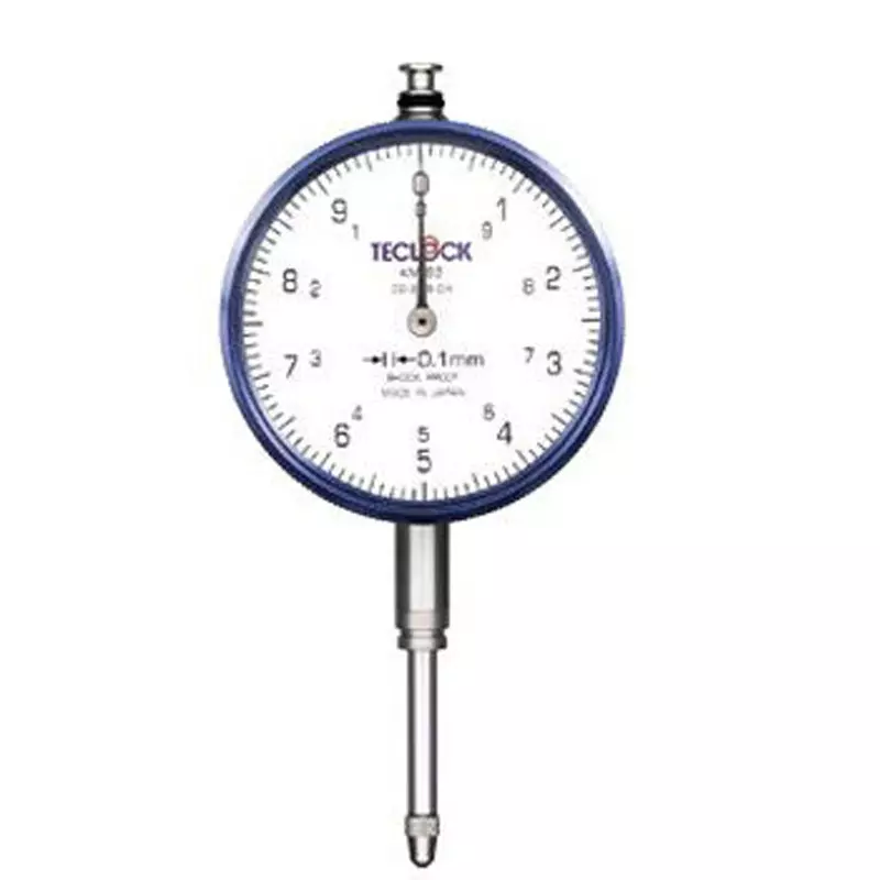 Teclock Dial Gauge 20 mm Measuring Ranges 0.1 mm Minimum Reading, KM-92-0.18-0.35