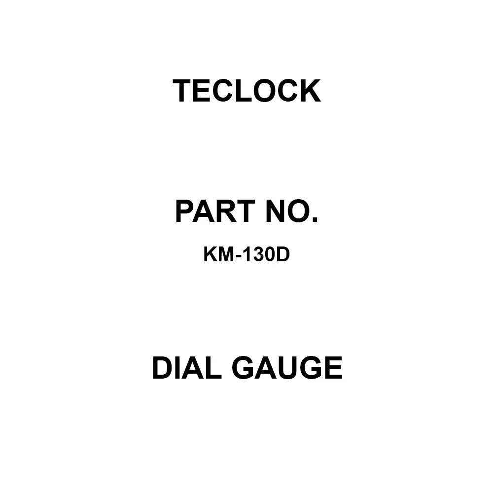 Teclock Dial Gauge 30 mm Measuring Ranges 0.01 mm Minimum Reading 2.2 or less N Measuring Force, KM-130D