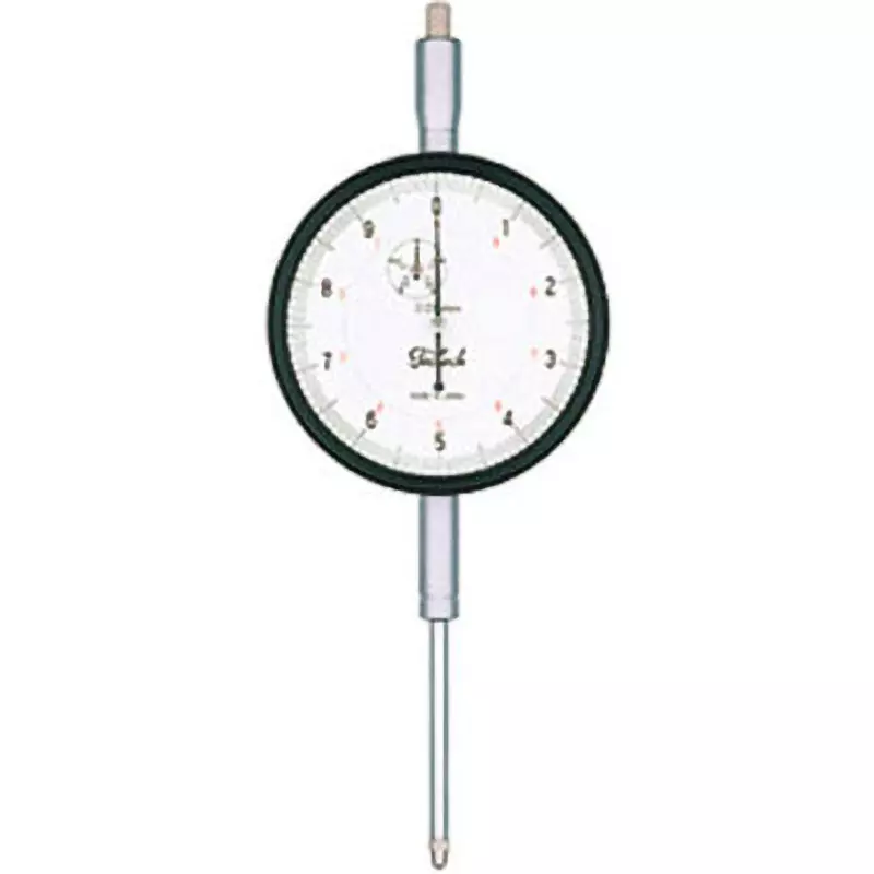 Teclock Dial Gauge Shockproof medium two-needle type 50 mm Measuring Ranges 0.01 mm Minimum Reading, KM-155D