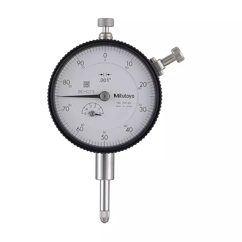 Mitutoyo Dial Indicator 0 - 0.5 inch Range, 0.001 inch Graduation, 2414A