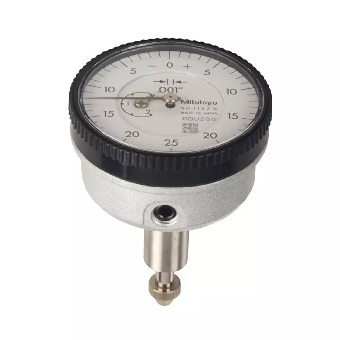 Mitutoyo Back Plunger Type Dial Indicator 0-5.08 mm Range ±0.02 mm Accuracy, 1167A