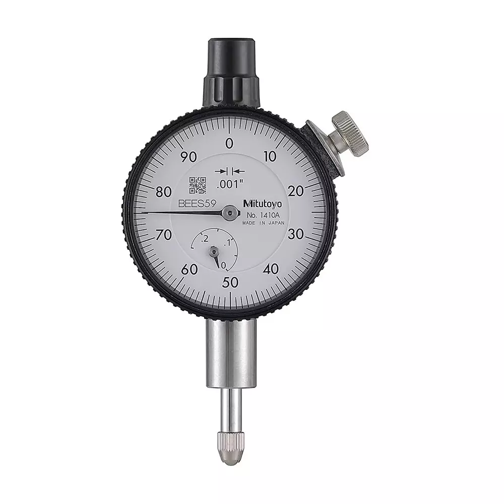 Mitutoyo Dial Indicator 0 - 0.25 inch Range, 0.001 inch Graduation, 1410A
