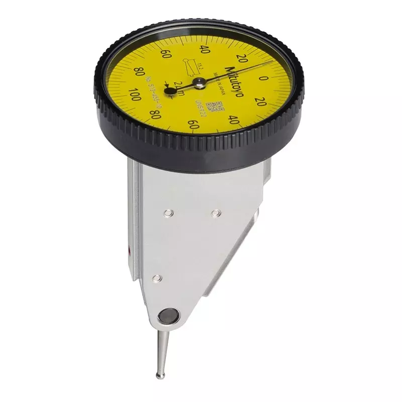 Mitutoyo Vertical Type Dial Test Indicator 0.2 mm Range ±0.003 mm Accuracy, 513-455-10E