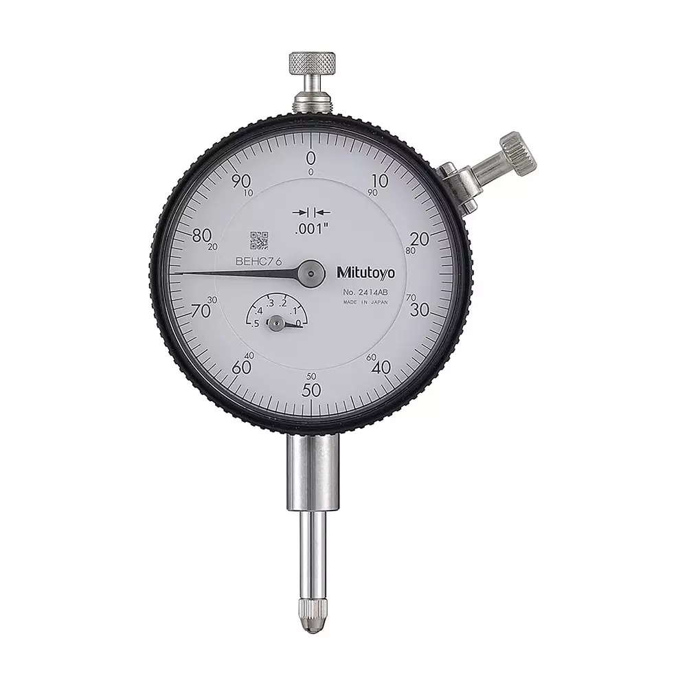 Mitutoyo Dial Indicator 0 - 0.5 inch Range, 0.001 inch Graduation, 2414AB