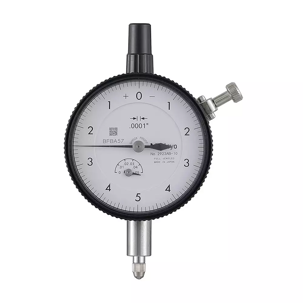 Mitutoyo Dial Indicator 0 - 0.05 inch Range, 0.0001 inch Graduation, 2923AB-10