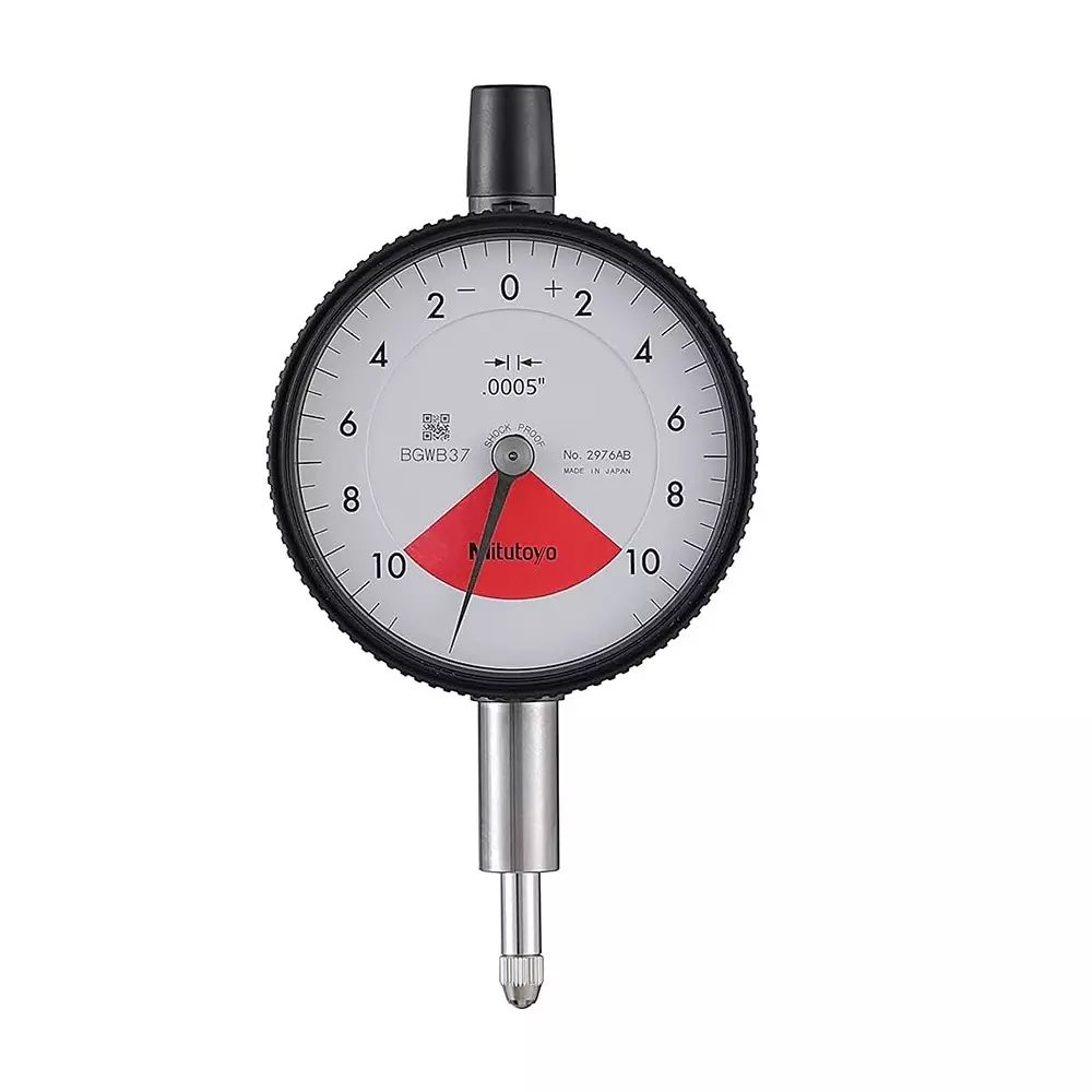 Mitutoyo Dial Indicator 0 - 0.02 inch Range, 0.0005 inch Graduation, 2976AB