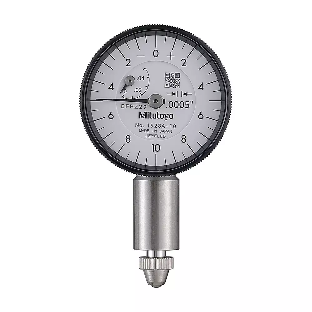 Mitutoyo Dial Indicator 0 - 0.05 inch Range, 0.0005 inch Graduation, 1923A-10