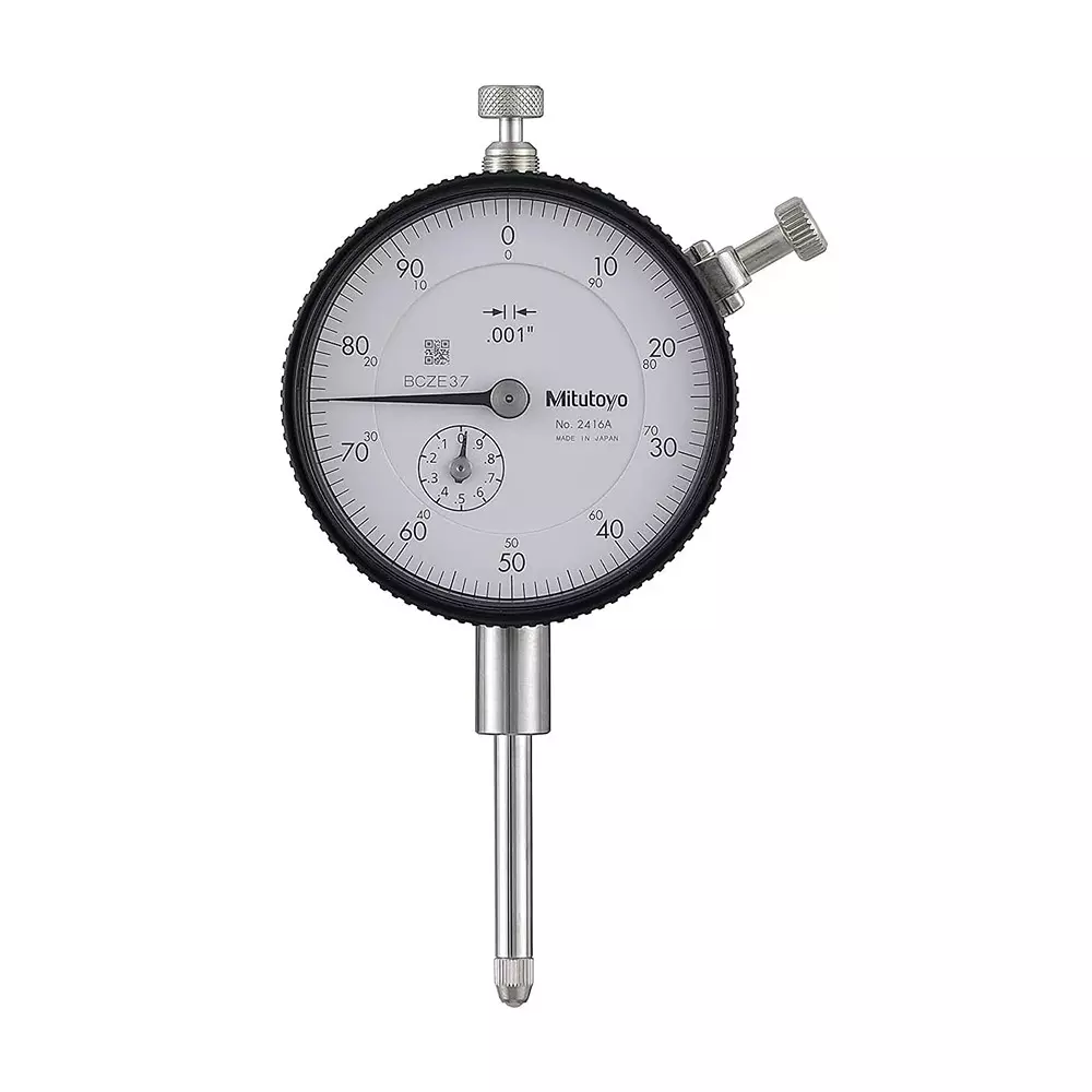 Mitutoyo Dial Indicator 0 - 1 inch Range, 0.001 inch Graduation, 2416A