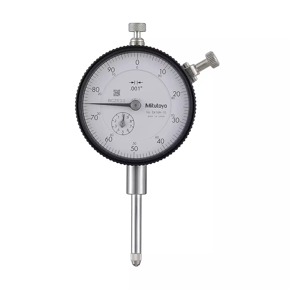 Mitutoyo Dial Indicator 0 - 1 inch Range, 0.001 inch Graduation, 2416AB-10