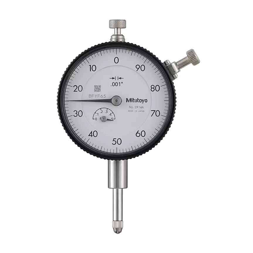 Mitutoyo Dial Indicator 0 - 0.5 inch Range, 0.001 inch Graduation, 2914A