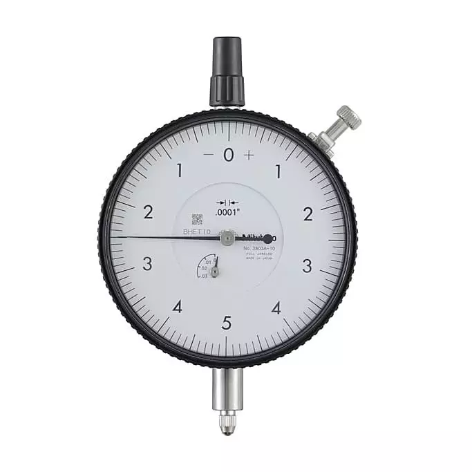 Mitutoyo Dial Indicator 0 - 0.025 inch Range, 0.0001 inch Graduation, 3803A-10