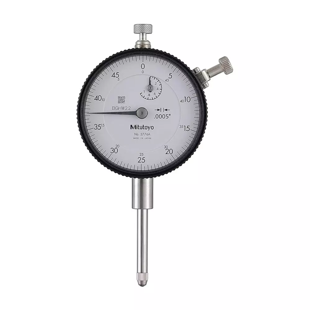 Mitutoyo Dial Indicator 0 - 1 inch Range, 0.0005 inch Graduation, 2776A