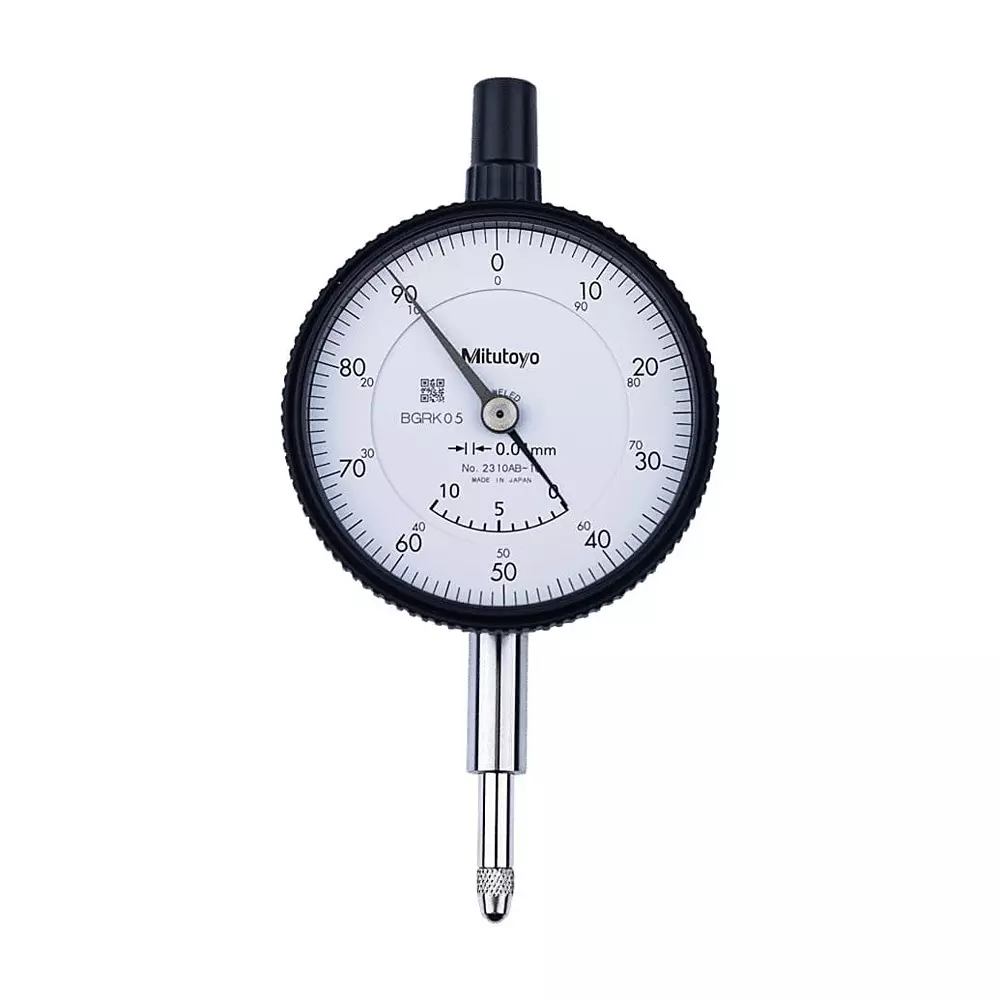 Mitutoyo Dial Indicator 0 - 10 mm Range, 0.01 mm Graduation, 2310A-10