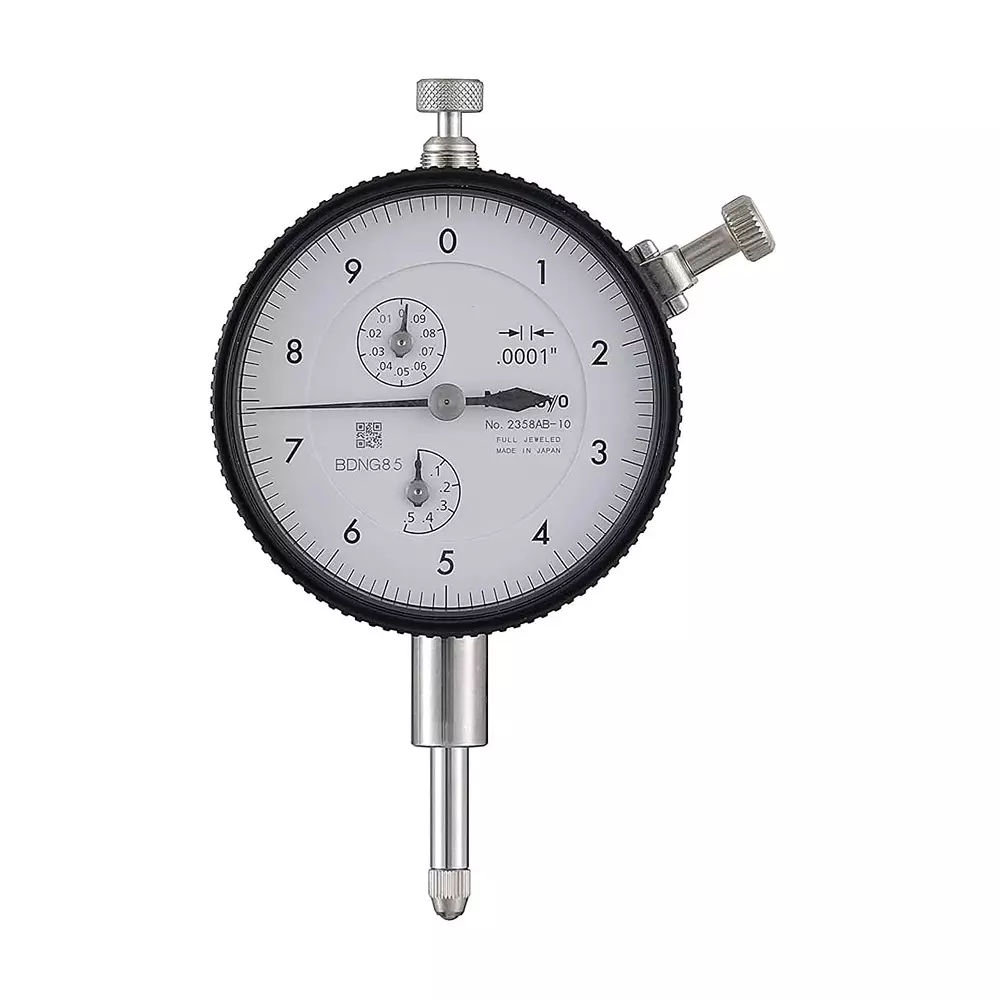 Mitutoyo Dial Indicator 0 - 0.5 inch Range, 0.0001 inch Graduation, 2358AB-10
