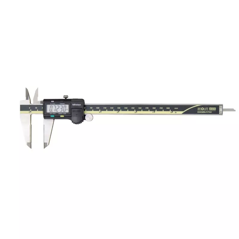 Mitutoyo ABSOLUTE Digimatic Caliper 0-200 mm Range Carbide Tipped Jaw ±0.02 mm Accuracy, 500-176-30