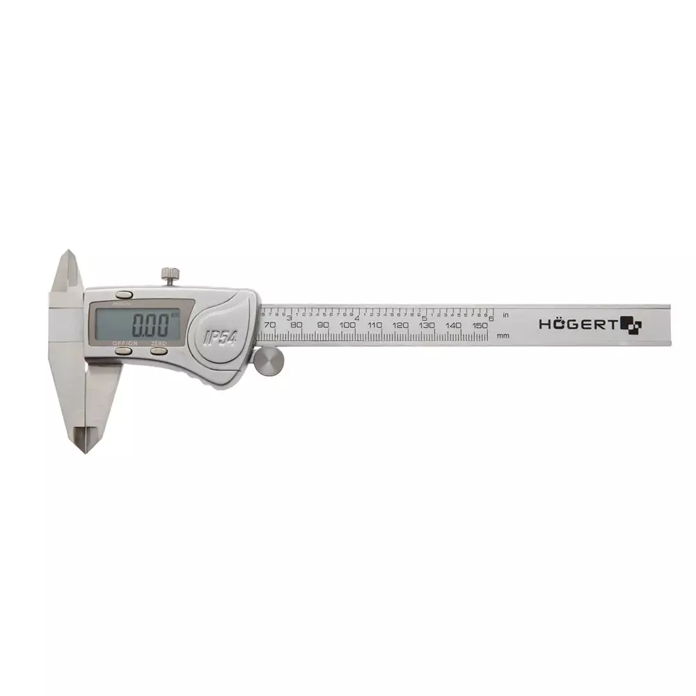 Hogert Technik Digital Caliper 0-155 mm Measurement Range and 0.01 mm Resolution, HT4M274