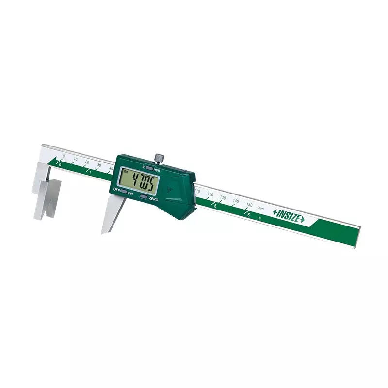 INSIZE Digital Caliper 0-150 mm/0-6 inch Range and 0.01 mm/0.0005 inch Resolution for Screw Head, 1514-150