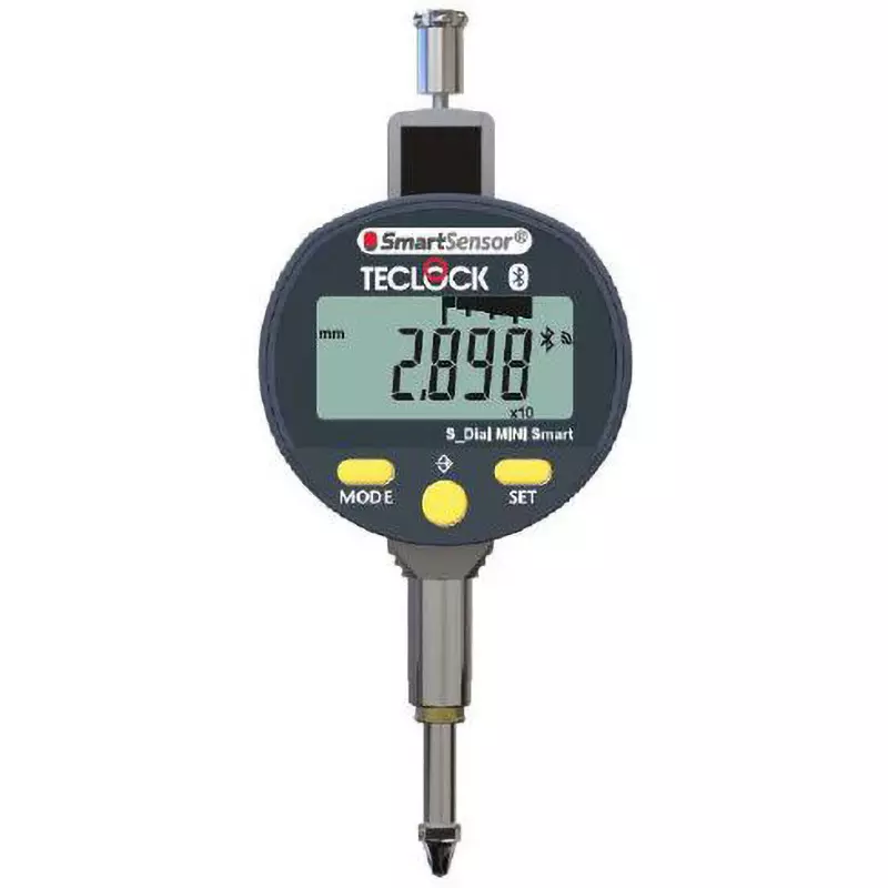 Teclock Digital Indicator 12.5 mm Measuring Ranges 0.5 to 0.9 ±20% N Measuring Force 1 μm Minimum Reading, SSI-250