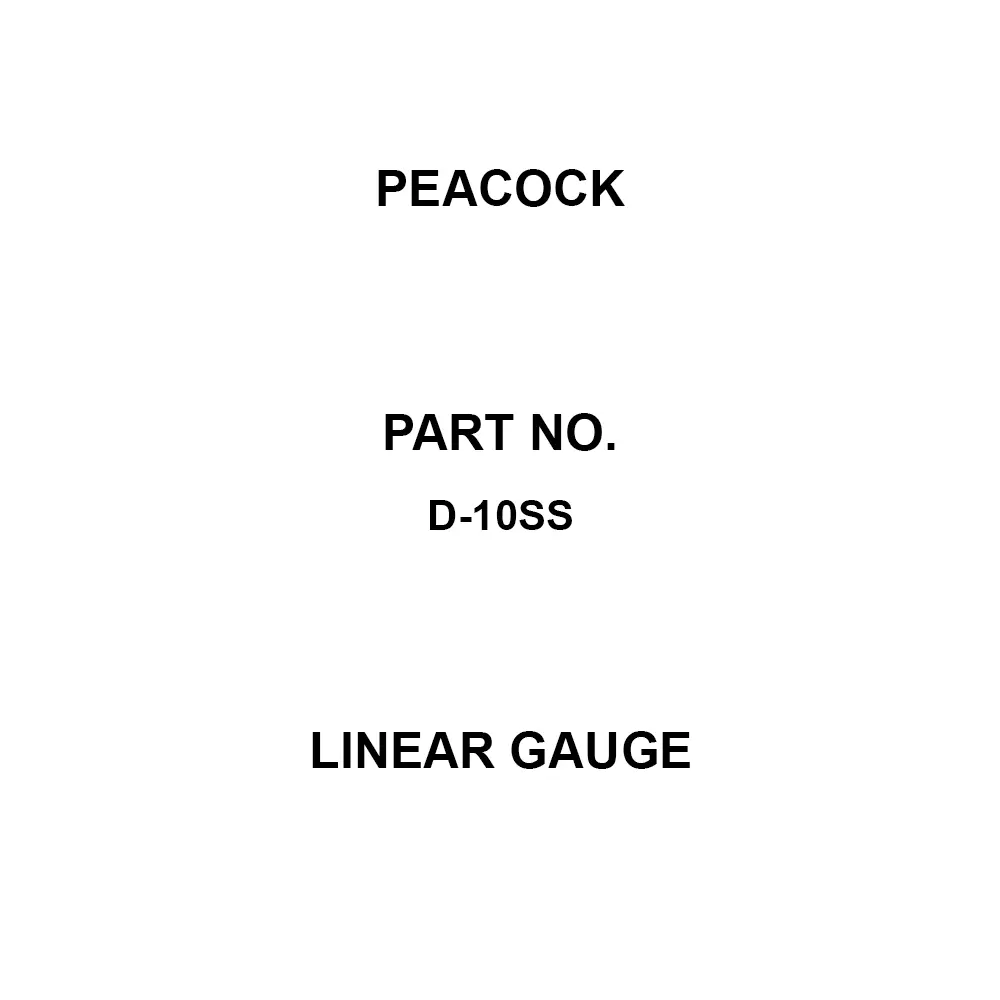 Peacock Linear Gauge (Counter) C-7 HS Suitable for 10 mm Measuring Ranges 2 Cable Length (m), D-10SS
