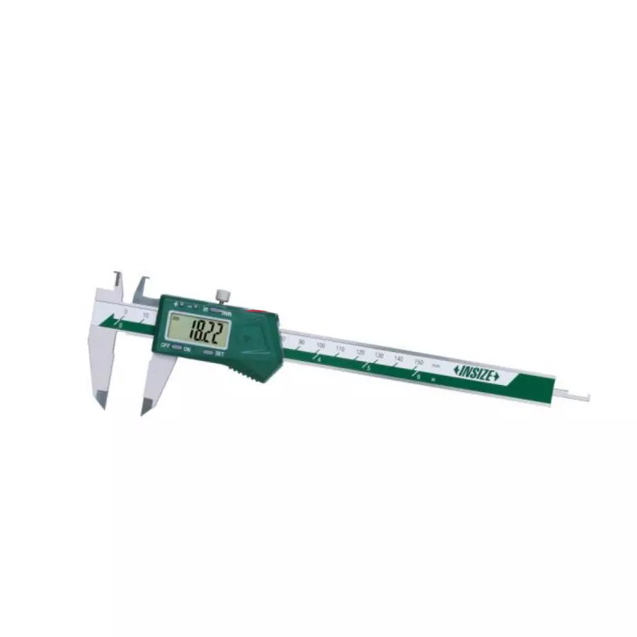 Insize Digital Inside Groove Caliper Range 0.3-6 inch (8-150 mm) B Type ±0.03 mm Accuracy, 1191-150B