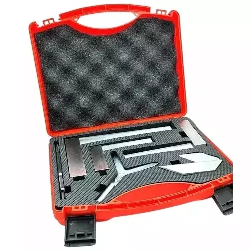 Buyohlic International Starter Engineer Kit with Plastic Carry Case Includes Try Squares, Center Squares, Carbide Scriber Pen, & Y Center Finder, ZJ-PQD8-O6AS