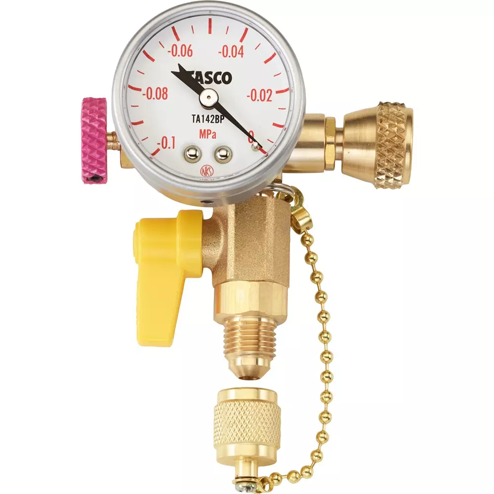Ichinen TASCO Multi-Gauge Kit For vacuuming only Function -0.1 to 0 Pressure Range (MPa) 5/16" Flare Connection port, TA142PK