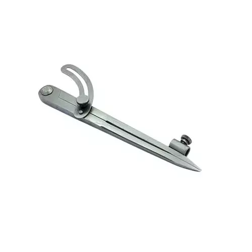 Buyohlic International Compass Scribe Locking Wing Divider Pencil Holder Size 8 inch (203.2 mm) for Drawing Circles, Woodworking, Metalworking, and Leather Work, 4L-ITR0-9T87