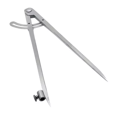 Buyohlic International Tool Steel Locking Wing Professional Compass with Pencil Holder Size 12 inch (300 mm) for Wood Workers, ZJ-3H1B-DWQ4