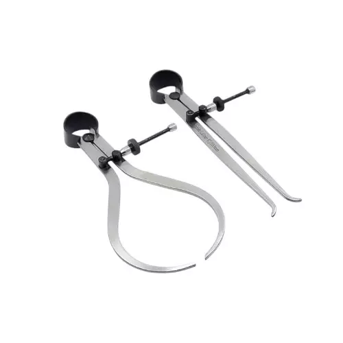 Buyohlic International Quick Release Wheel Spring Caliper Divider Size 6 inch (150 mm) Silver Color for Fast and Accurate Measurements, QZ-RZN6-NJX8