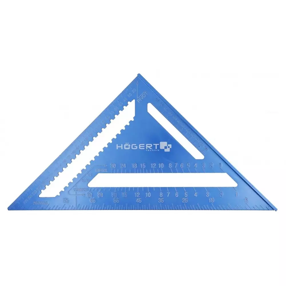 Hogert Technik Square Gauge Aluminium Alloy Body Anodized Finish and Size 300x4.5 mm, HT4M214